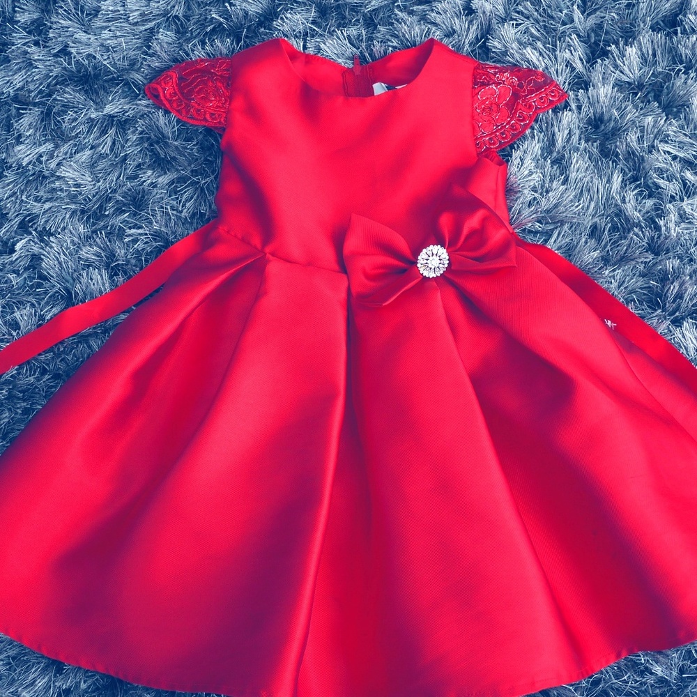 Toddler Girl, Formal Red Dress